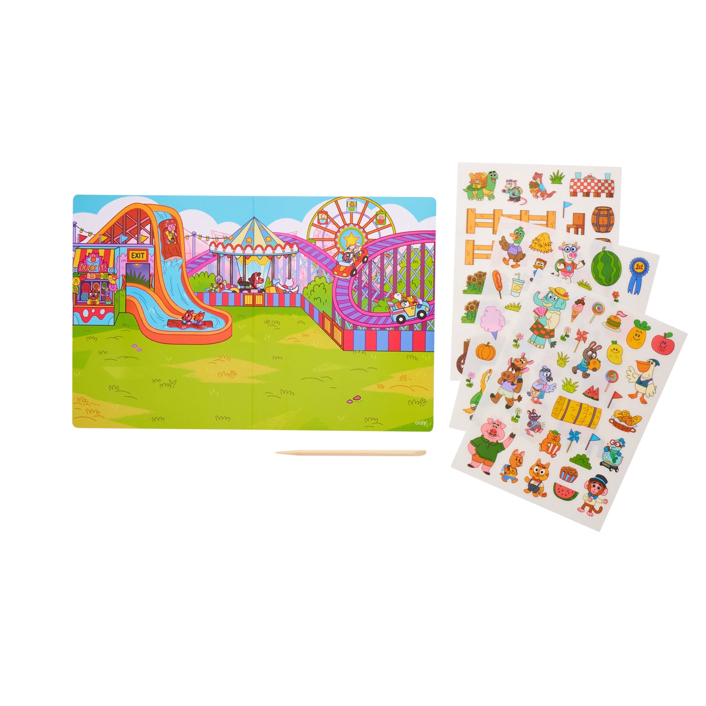 Ooly - Set The Scene Transfer Stickers - Day At The Fair