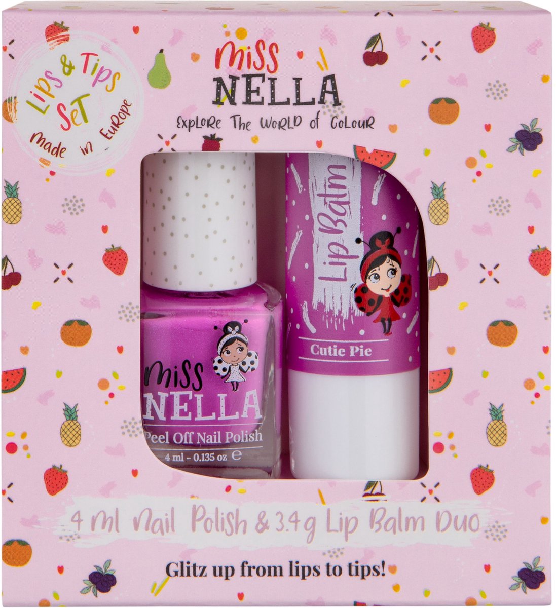Miss Nella - Duopack Nagellak MN32 + Lippenbalsem Cutie Pie