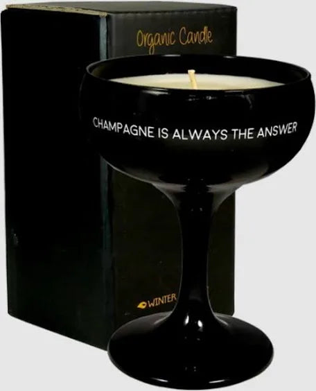 My flame - Kaars in glas - Champagne is always the answer
