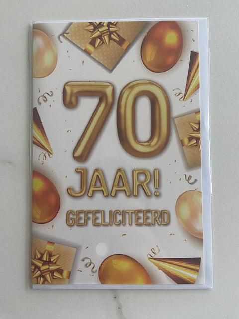 Budgetkaart 70 jaar