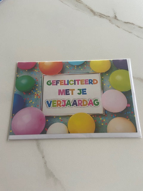 Budgetkaart Verjaardag