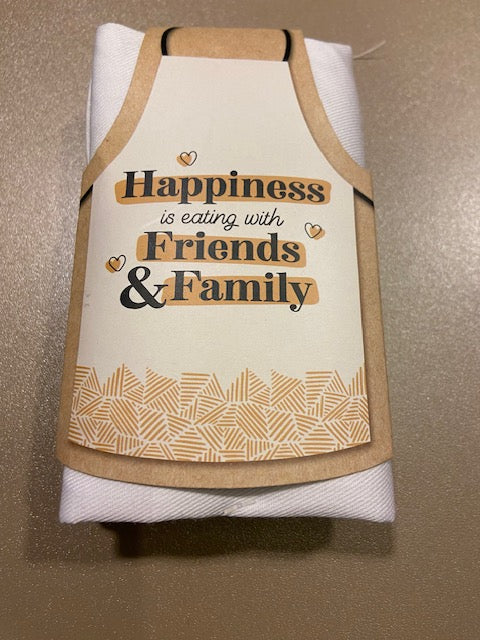 Keukenschort - Happiness is eating...