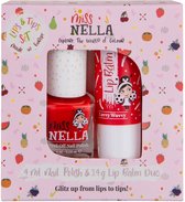 Miss Nella - Duopack Nagellak MN07 + Lippenbalsem Luvvy Wuvvy