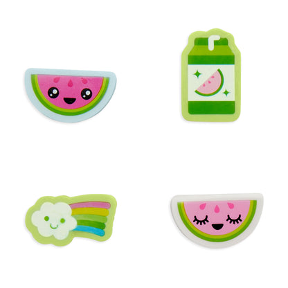 Ooly - Geurende potloodtoppers en gommen - Watermelon