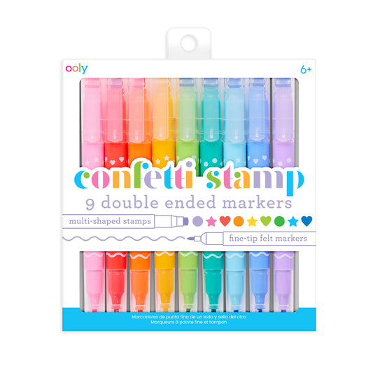 Ooly - Confetti Stamp Double Ended Markers