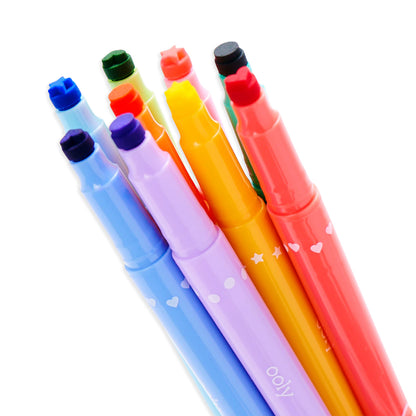 Ooly - Confetti Stamp Double Ended Markers
