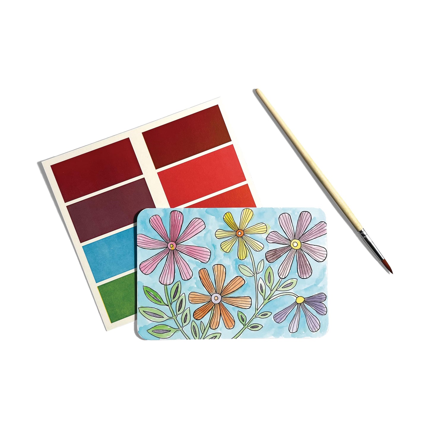 Ooly - D.I.Y. Watercolor Art Kit - Flowers & Gardens