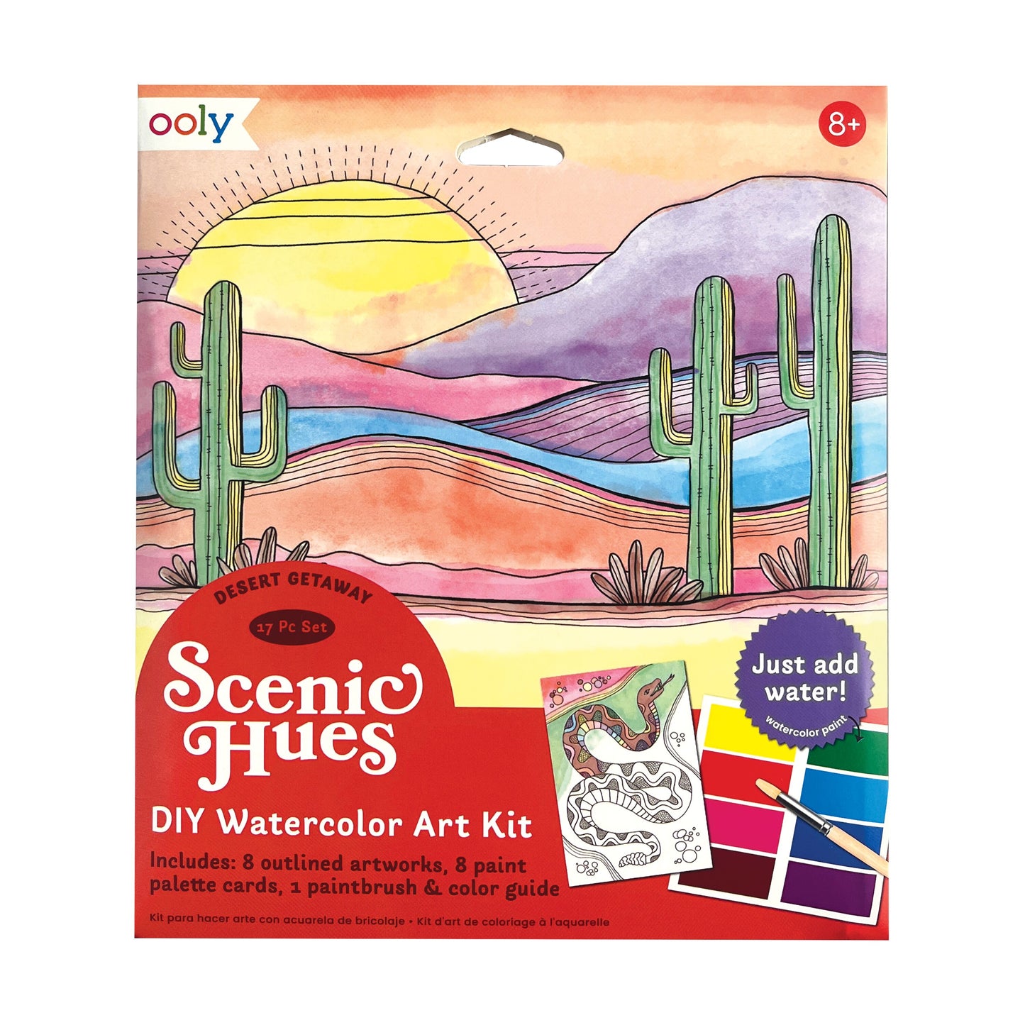 Ooly - D.I.Y. Watercolor Art Kit - Desert Getaway