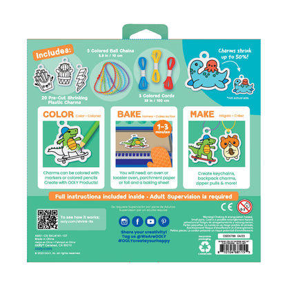 Ooly - Shrink-Its! D.I.Y. Shrink Art Kit - Fun Friends
