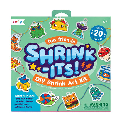 Ooly - Shrink-Its! D.I.Y. Shrink Art Kit - Fun Friends