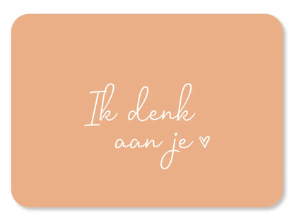 Kaart Ik denk aan je (liggend)