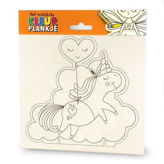 Kleurplankje unicorn