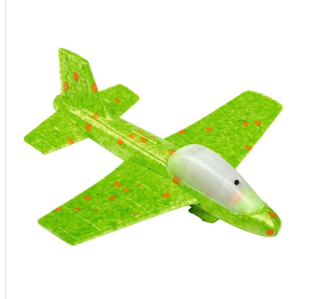 Vliegtuigje met ledverlichting