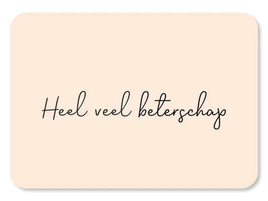 Kaart Heel veel beterschap