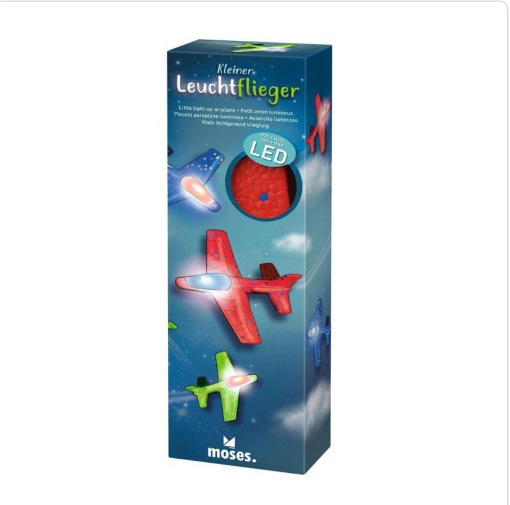 Vliegtuigje met ledverlichting