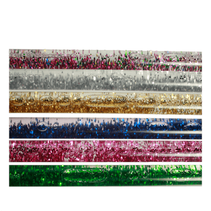 Toverstaf met glitter en kleurrijke vloeistof,