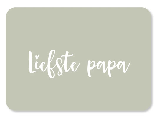 Kaart Liefste papa (liggend)