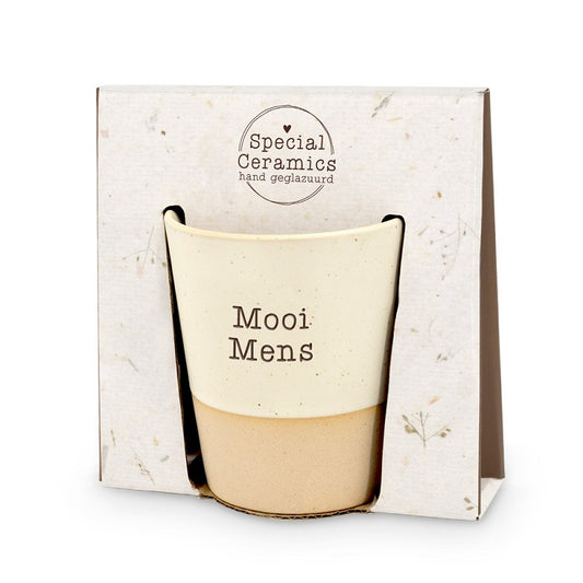 Keramieke beker - Mooi mens