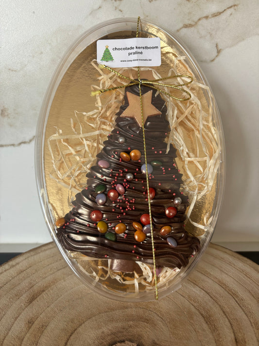 Chocolade kerstboom praliné