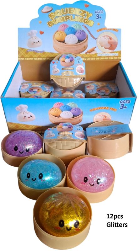 Squishy dumpling glitter