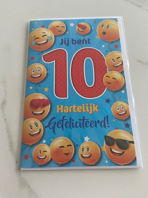 Budgetkaart 10 jaar