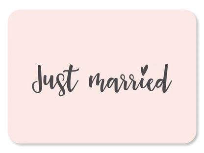 Kaart Just married (liggend)