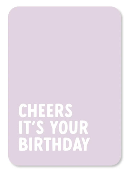 Kaart Cheers it's your birthday