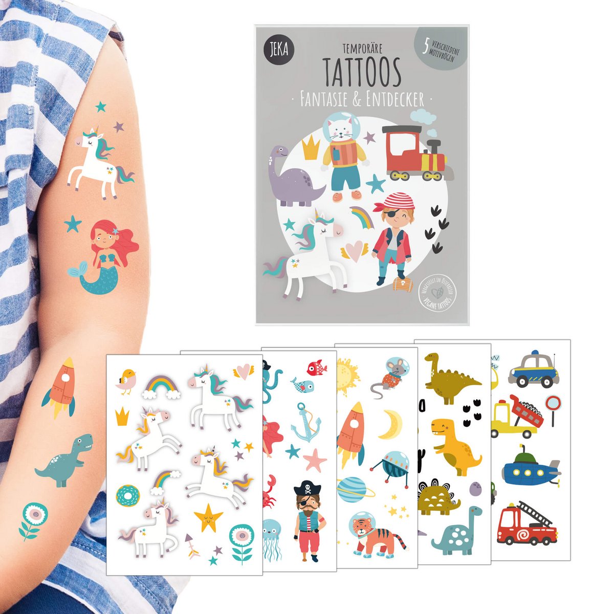 Jeka - Kindertattoos fantasie en ontdekken