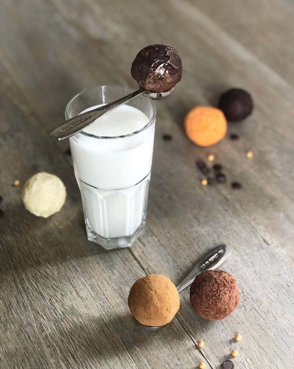 Chocolademelk ballen