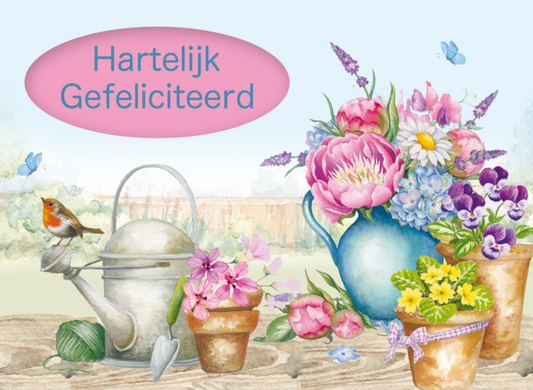 Photomail kaart Hartelijk Gefeliciteerd