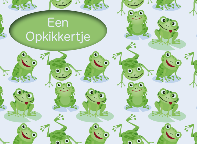 Photomail kaart Opkikkertje